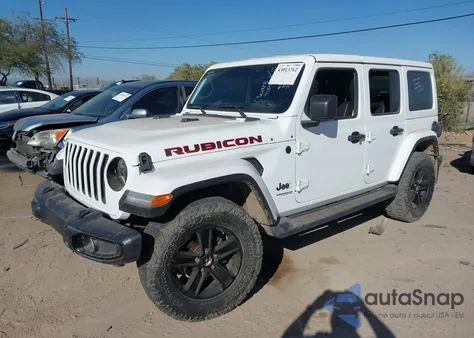 2022 Jeep Wrangler Unlimited Sahara Altitude 4X4 z USA, uszkodzony, nr VIN 1C4HJXEG3NW102752